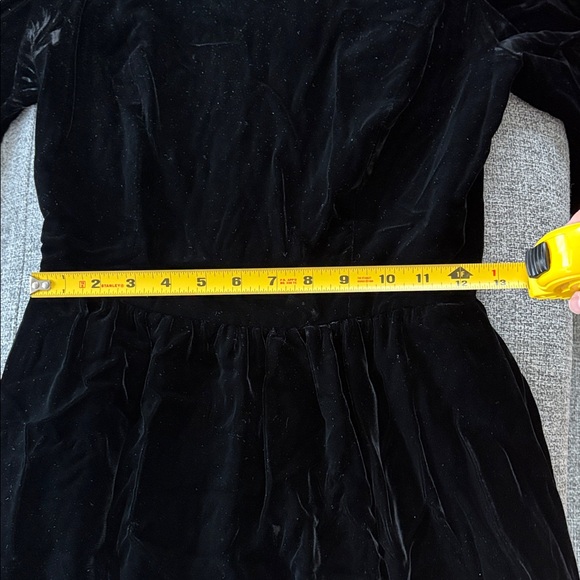 Black Velvet Gothic Maxi Dress - Picture 7 of 13